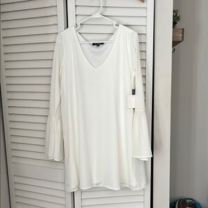 White Long Sleeve Dress